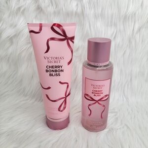 Victoria's Secret Cherry Bonbon Bliss Mist & Lotion Set.